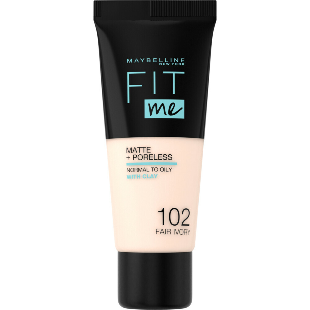 Maybelline Fit Me Matte + Poreless Foundation 102 Fair Ivory