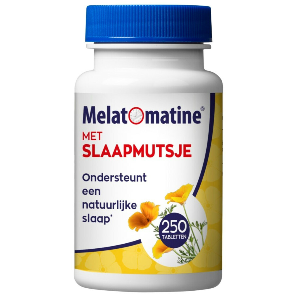 2x Melatomatine Met Slaapmutsje 250 tabletten