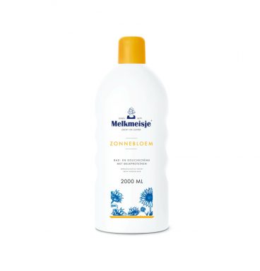 4x Melkmeisje Bad en Douche Creme Zonnebloem en Melk 2000 ml