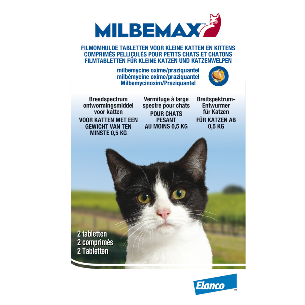 Milbemax Ontworming Tabletten Kleine Kat en Kitten 0