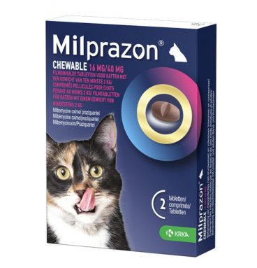 Milprazon Ontworming Kauwtabletten Grote Kat 2 stuks