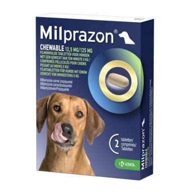 Milprazon Ontworming Kauwtabletten Hond vanaf 5 kg 2 stuks