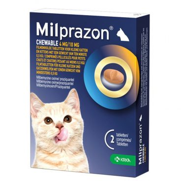 Milprazon Ontworming Kauwtabletten Kleine Kat 2 stuks