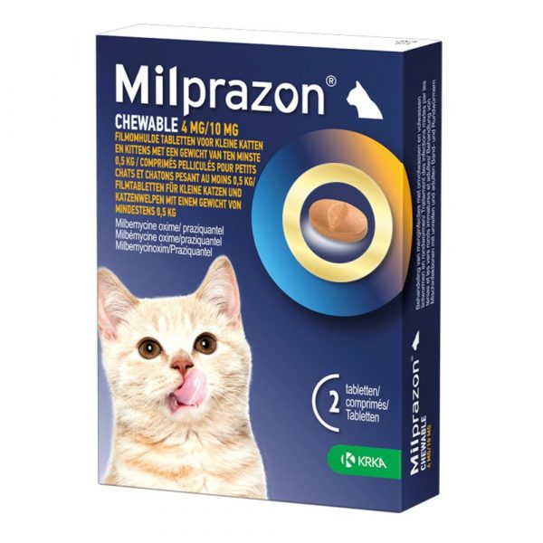 Milprazon Ontworming Kauwtabletten Kleine Kat 2 stuks