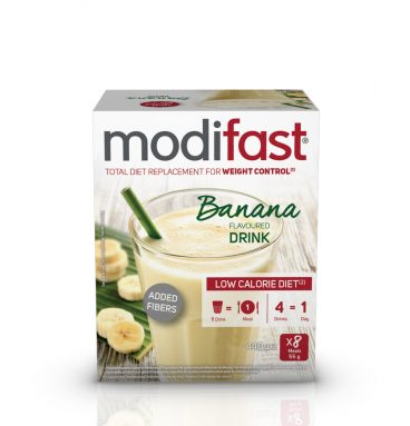 4x Modifast Intensive Milkshake Banaan 8 x 55 gr