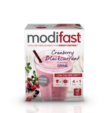 4x Modifast Intensive Milkshake Cranberry 8 x 55 gr