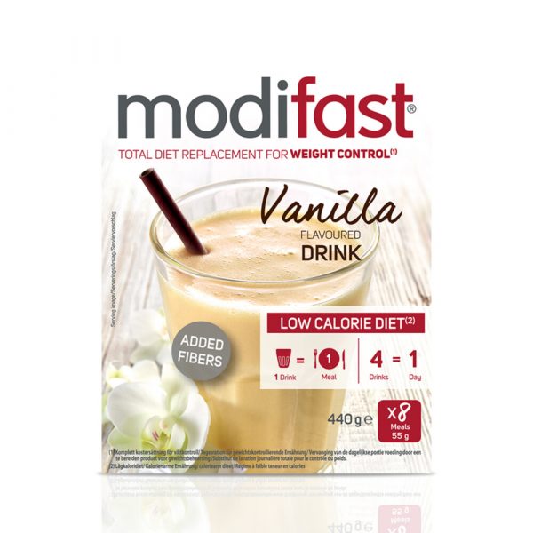 4x Modifast Intensive Milkshake Vanille 8 x 55 gr