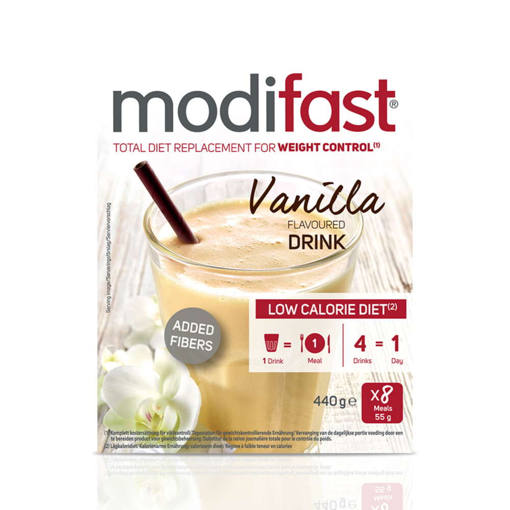 4x Modifast Intensive Milkshake Vanille 8 x 55 gr