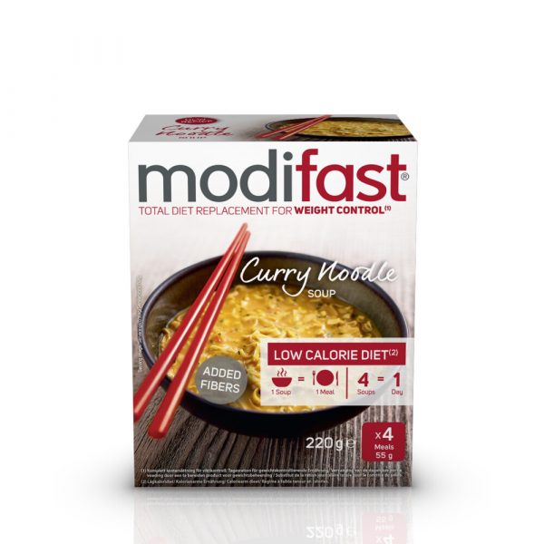 3x Modifast Intensive Soep Curry Noodle 220 gr