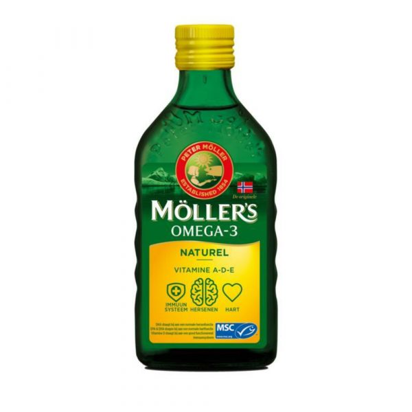 Mollers Levertraan Omega-3 Naturel 250 ml