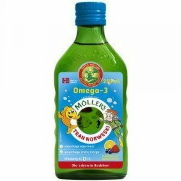 Mollers Levertraan Omega-3 Tutti Frutti 250 ml