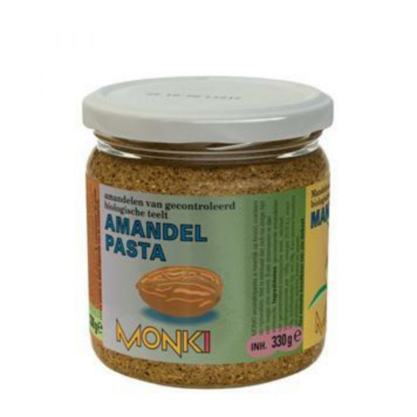 3x Monki Amandelpasta met Zout Bio 330 gr