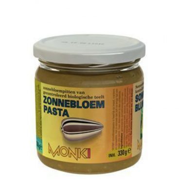 3x Monki Zonnebloempasta met Zout Bio 330 gr