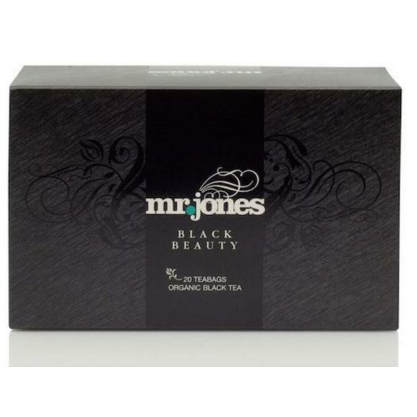 3x Mr Jones Biologische Zwarte Theezakjes Black Beauty 20 zakjes