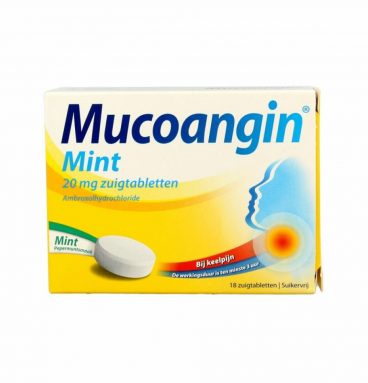 Mucoangin Mint 18 zuigtabletten