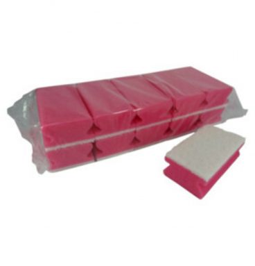 Multy Schuursponsjes Krasvrij Easy Grip Roze 10 stuks