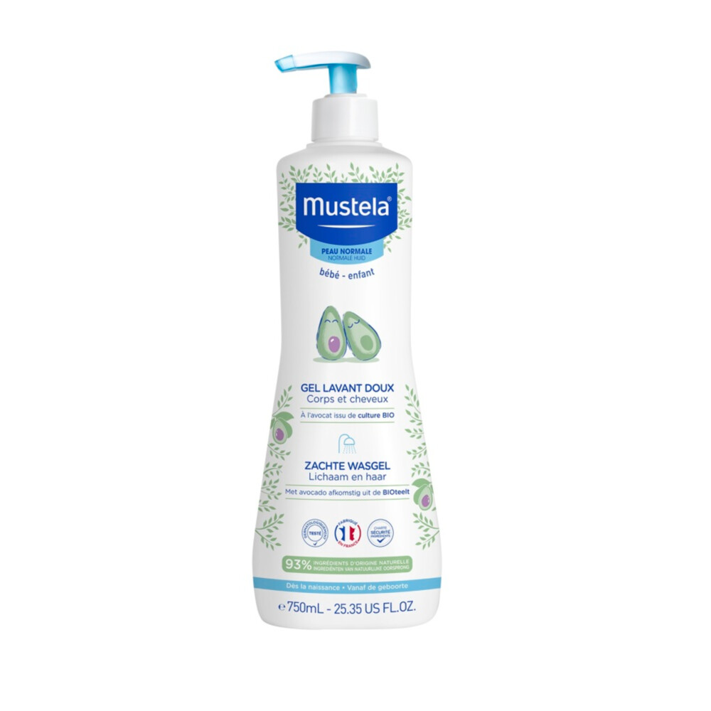 Mustela Zachte Baby Wasgel 750 ml