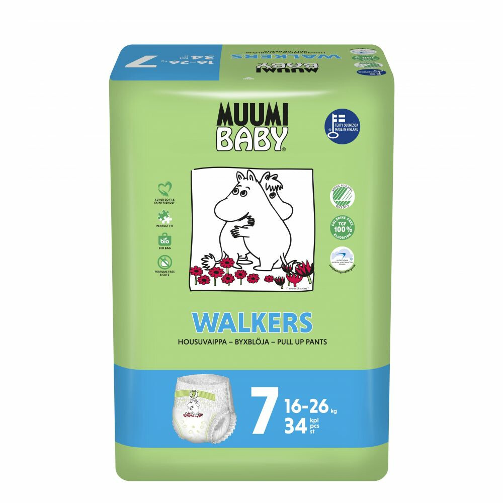 Muumi baby Ecologische Luierbroekjes Maat 7 16-26kg 34 stuks