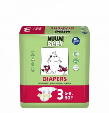 Muumi baby Ecologische Luiers Maat 3 Midi 5-8 kg 50 stuks