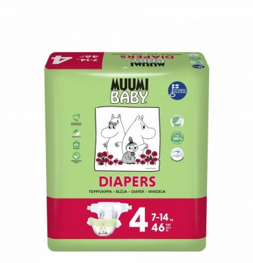 Muumi baby Ecologische Luiers Maat 4 Maxi 7-14 kg 46 stuks