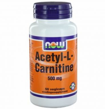 NOW Acetyl L Carnitine 500mg 50 Capsules