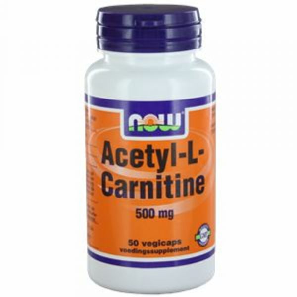 NOW Acetyl L Carnitine 500mg 50 Capsules