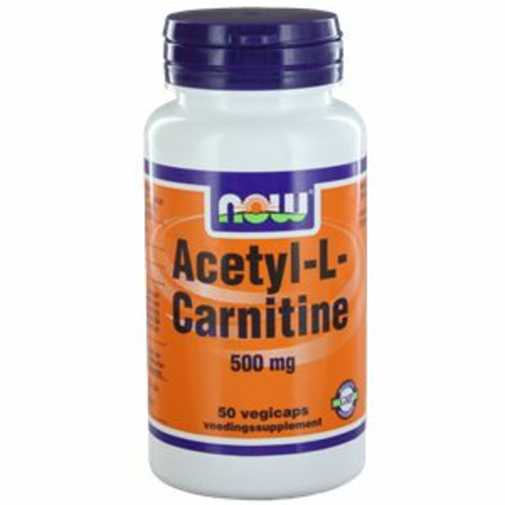 NOW Acetyl L Carnitine 500mg 50 Capsules