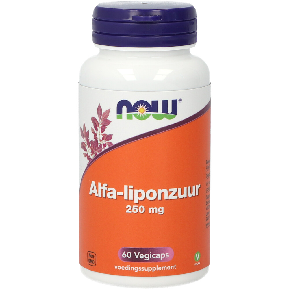 NOW Alfa-liponzuur 250 mg 60 capsules