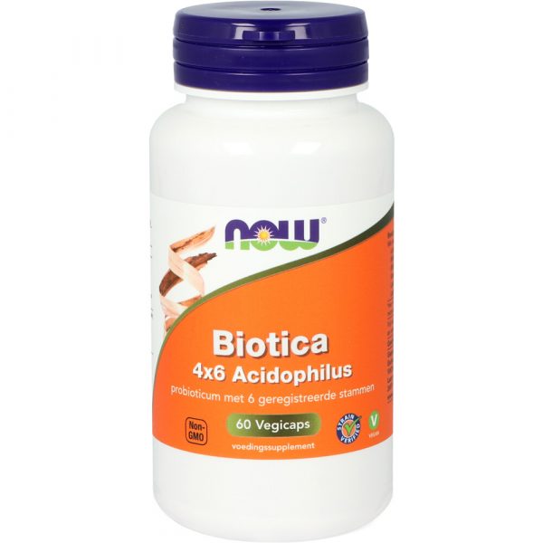 NOW Biotica 4X6 Acidophilus 60 capsules