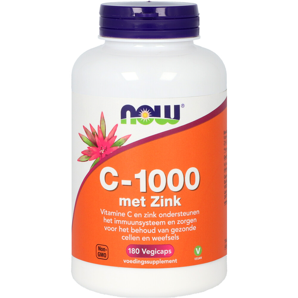 NOW C-1000 met Zink 180 capsules