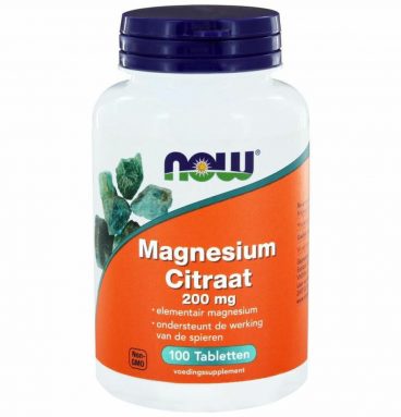 NOW Magnesium Citrate 200mg 100 tabletten