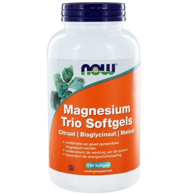 NOW Magnesium Trio 180 softgels