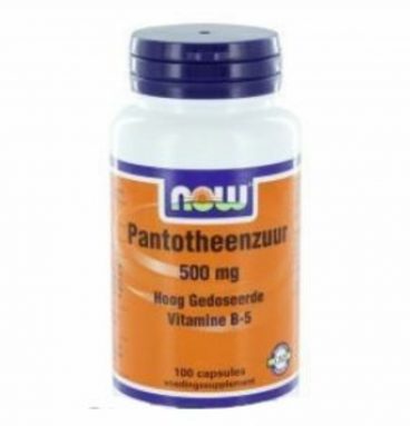 NOW Pantothenic Acid 500mg 100 capsules