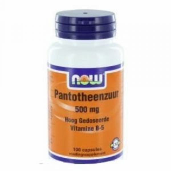 NOW Pantothenic Acid 500mg 100 capsules