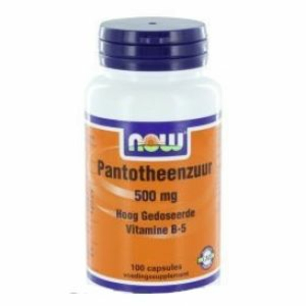 NOW Pantothenic Acid 500mg 100 capsules