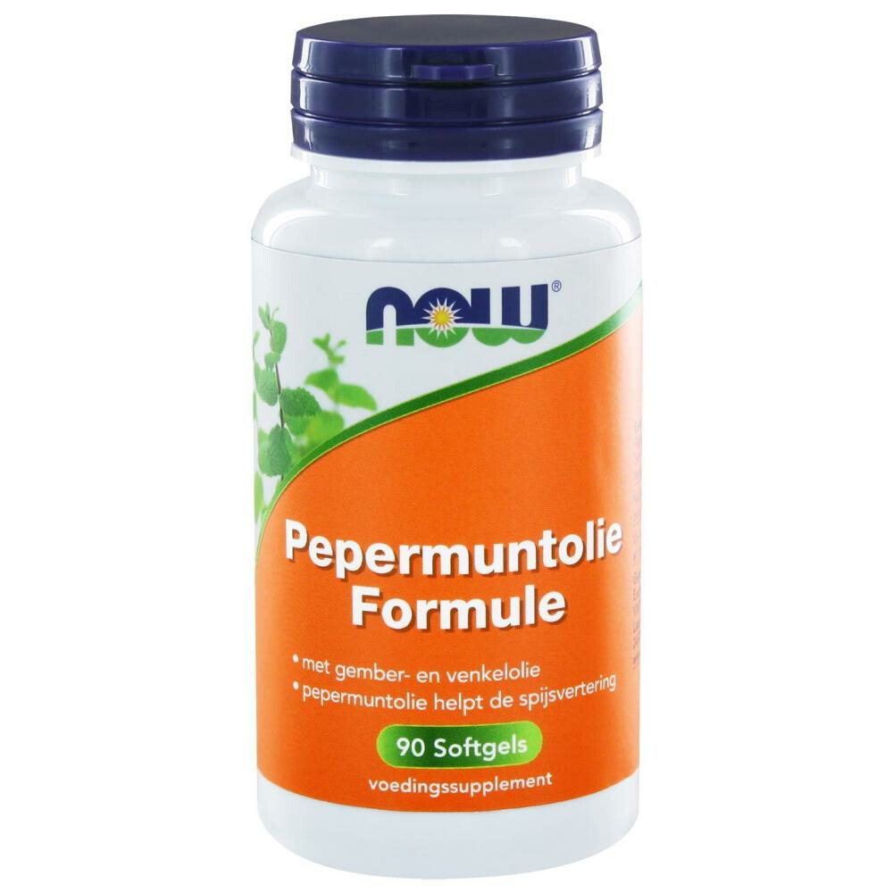 NOW Pepermuntolie Formule 90 softgels