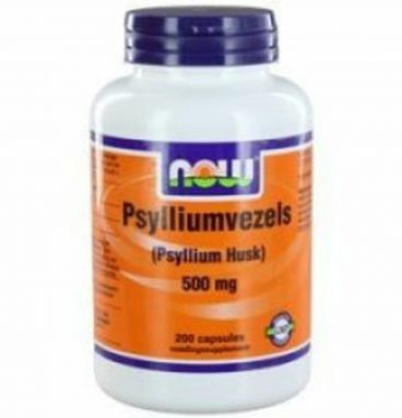 NOW Psylliumvezels 500 mg 200 capsules