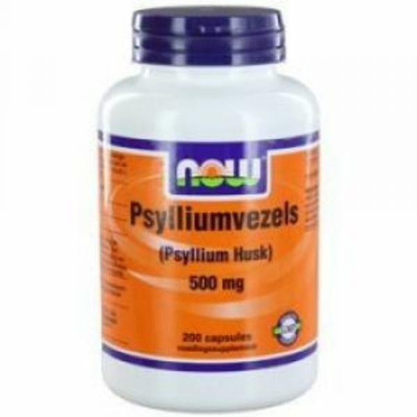 NOW Psylliumvezels 500 mg 200 capsules