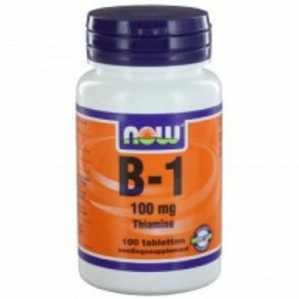 NOW Vitamine B1 100mg 100 tabletten