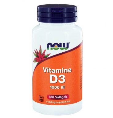 NOW Vitamine D3 1000 Ie 180 stuks