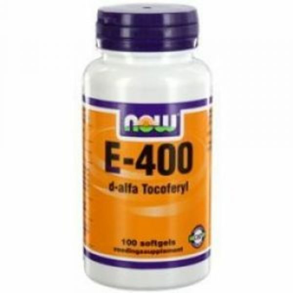 NOW Vitamine E 400iu D Alpha Toco 100 softgels