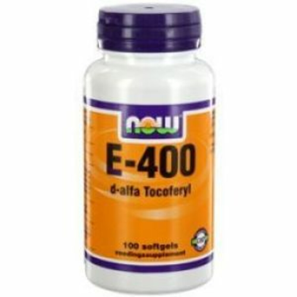 NOW Vitamine E 400iu D Alpha Toco 100 softgels