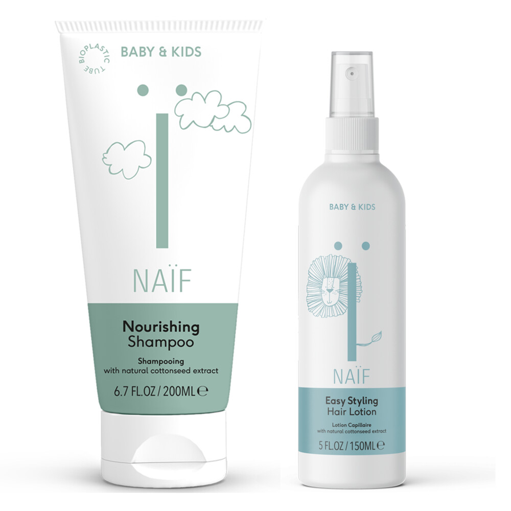 Naïf Shampoo en Haarlotion Baby&Kids Pakket