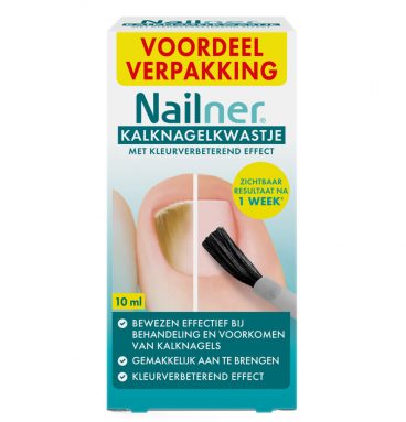 Nailner Kalknagelkwastje 2 in 1 10 ml