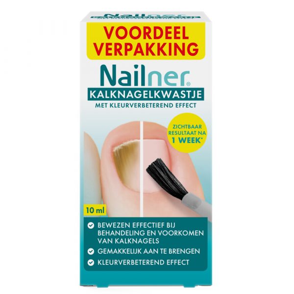 Nailner Kalknagelkwastje 2 in 1 10 ml