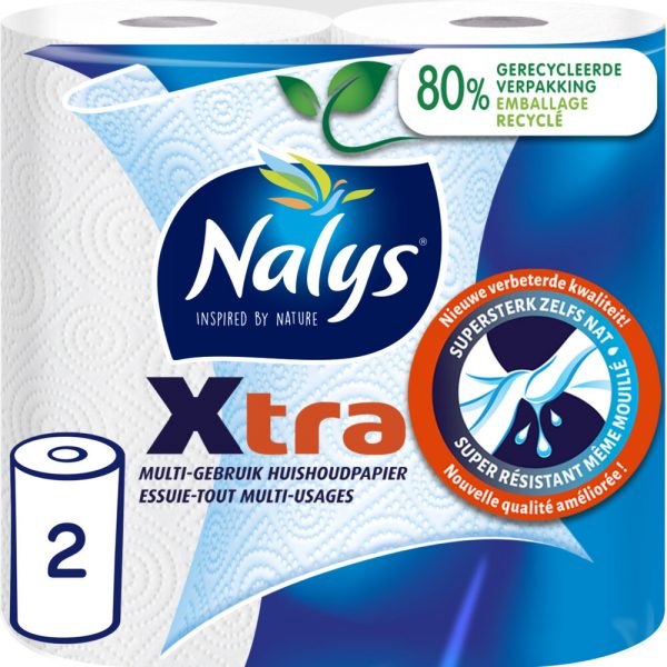 Nalys Xtra Huishoudpapier 2 stuks