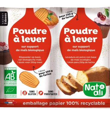 3x Nat Ali Biologische Bakpoeder 14 gr