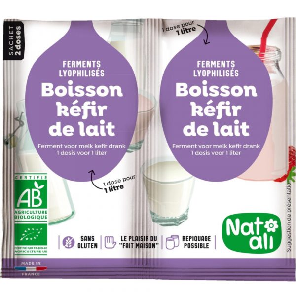 3x Nat Ali Ferment Melkkefir Biologisch 12 gr