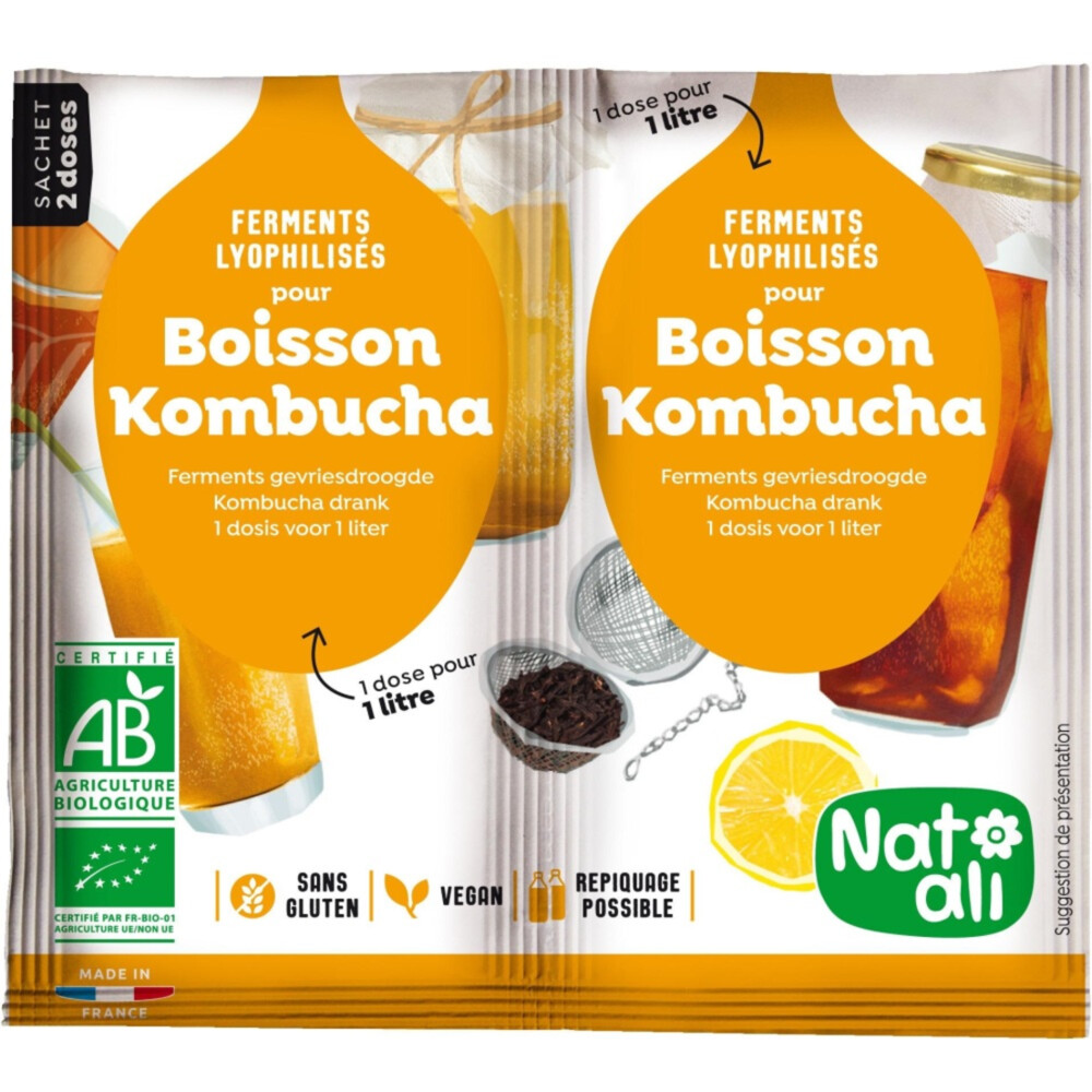 3x Nat Ali Ferment voor Kombucha 10 gr