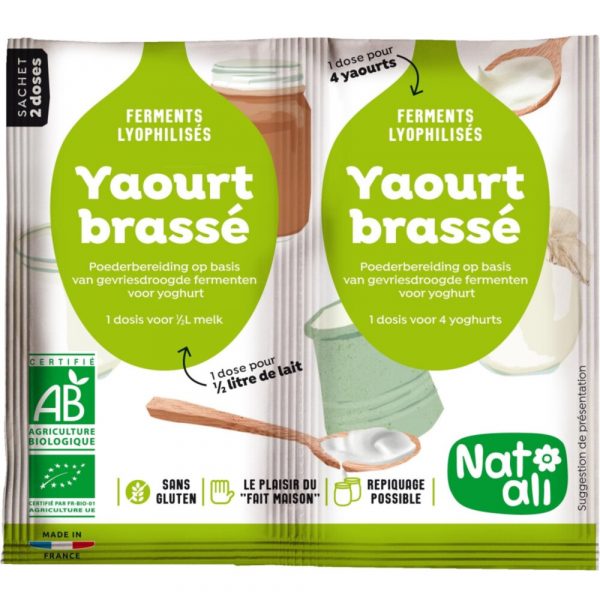 3x Nat Ali Ferment voor Yoghurt 12 gr